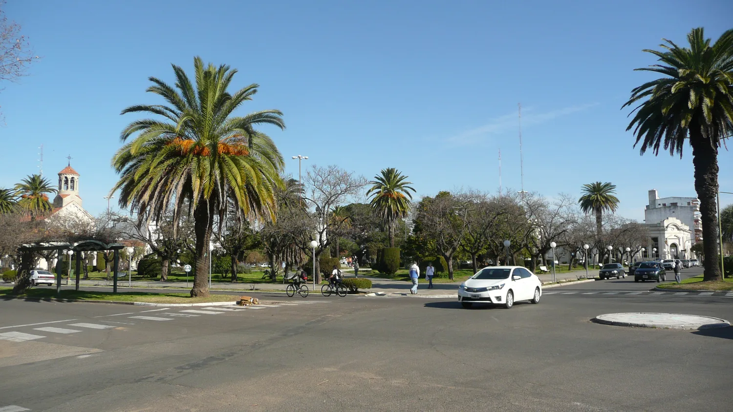 Vista de la Plaza San Martín de Trenque Lauquen